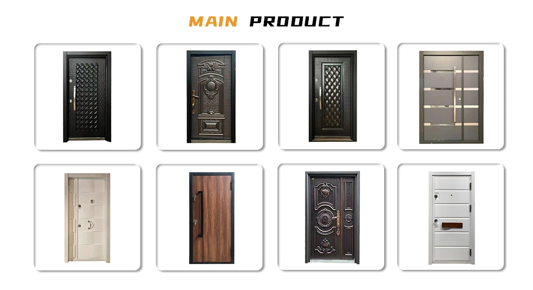 Africa Armored Steel Wooden Medium Africa Steel Wooden Door Armored Steel Security Doors